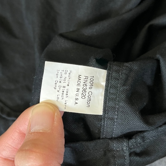 Gitman Bros Vintage Cotton Button Down Long Sleeve Shirt - Men's Size S - Black - Picture 6 of 11